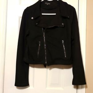 Black moto jacket